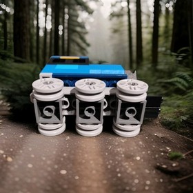 Lego Classic Blue Train With Wheels Engine And Connecting Car Used