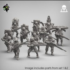 Mercenaries And Militia Sci Fi Expansion Set 28mm By Reptilian Overlords Modular