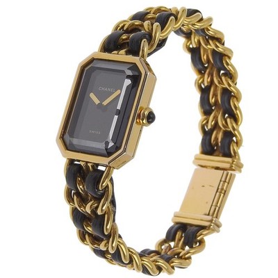 Chanel Watch Premier L Stainless Steel Gold Color Black Quartz J12 GOLDEN BLACK Watch, 28 MM - Black ceramic | CHANEL main image 3