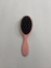 Detangling Peach /Wht Ball Tipped Handheld Plastic Hair Brush 8” New In Package
