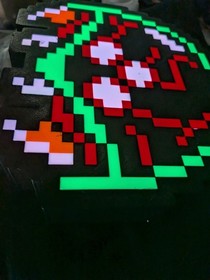 Metroid Sprite NES LED Sign Light Retro Game Decor Video Game Room 3D 9x8