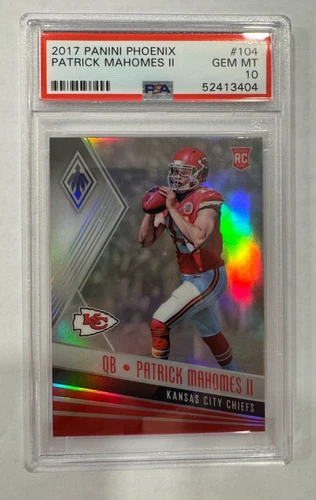 2017 Panini Phoenix Patrick Mahomes II ROOKIE #104 PSA 10 GEM MINT
