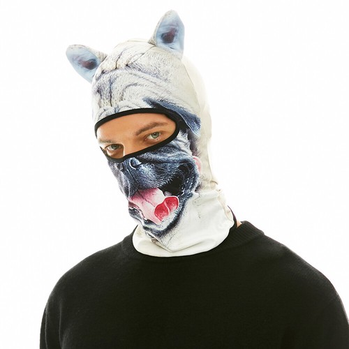 Animal Balaclava Face Mask Breathable Snowboard Cat Dog Helmet Liner Sik Mask - Picture 21 of 33