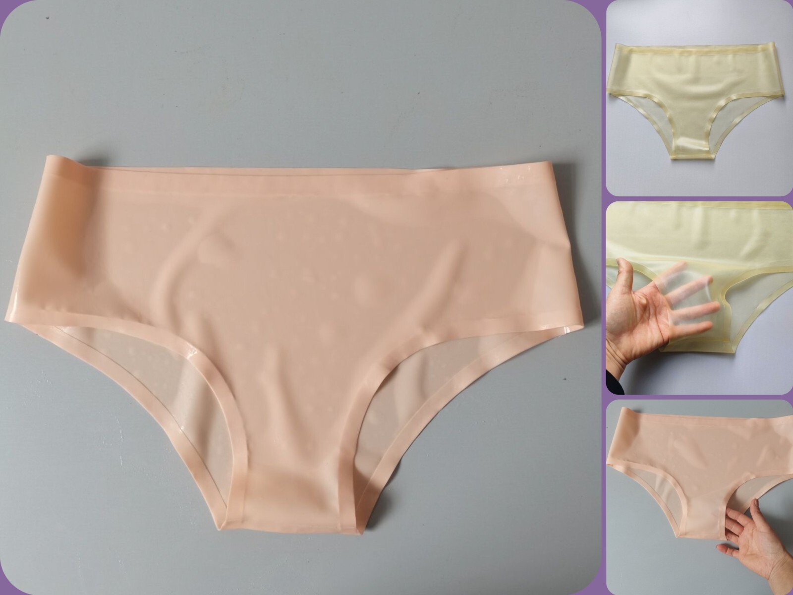 Transparent Latex Underpants Rubber Briefs Tight Panties Underwear Club Party US
