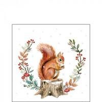 20 Papierservietten, Cocktail Servietten Storing For Winter Ambiente 25X25Cm