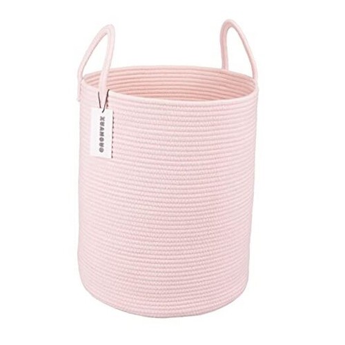 Baumwollseil Wäschekorb Korb für Mädchen Kinder Baby Kinderzimmer Regular rosa