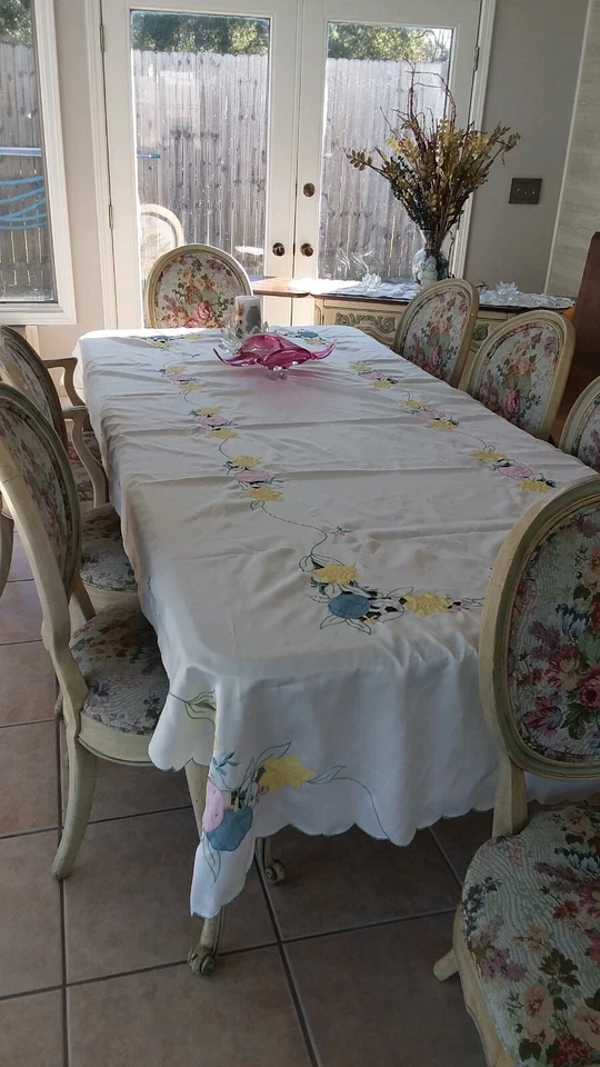 Raro! Conjunto de sala de jantar White Furniture Company - Mesa de banquete, cabana, carrinho de chá - Imagem 4 de 4