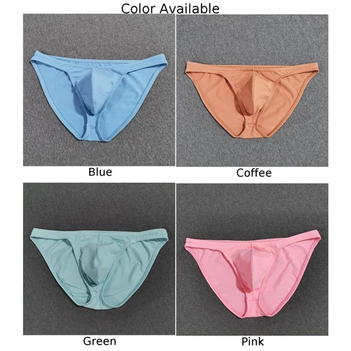 Baumwolle Herren Low Rise Höschen Slip mit Atmungsaktiv Beutel Dessous Unterwäsche - Bild 6 von 25