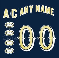 NCAA Notre Dame Customized Number Kit For 2016-Present Away Hockey Uniform