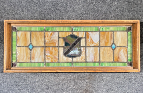 VTG 36" x 12" Stunning Handcrafted stained glass window/door panel ~ See Details - Picture 2 of 15