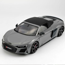 1/18 for KENGFAI for Audi for R8 for Spyder V10 Convertible Sports Car Grey