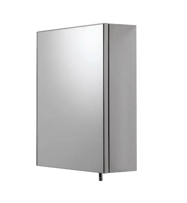 Croydex Avon Stainless Steel Single Door Medicine Cabinet w/Mirror +1 Shelf- NEW