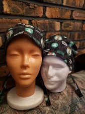 BOSTON CELTICS     HANDMADE SURGICAL SCRUB CAPS