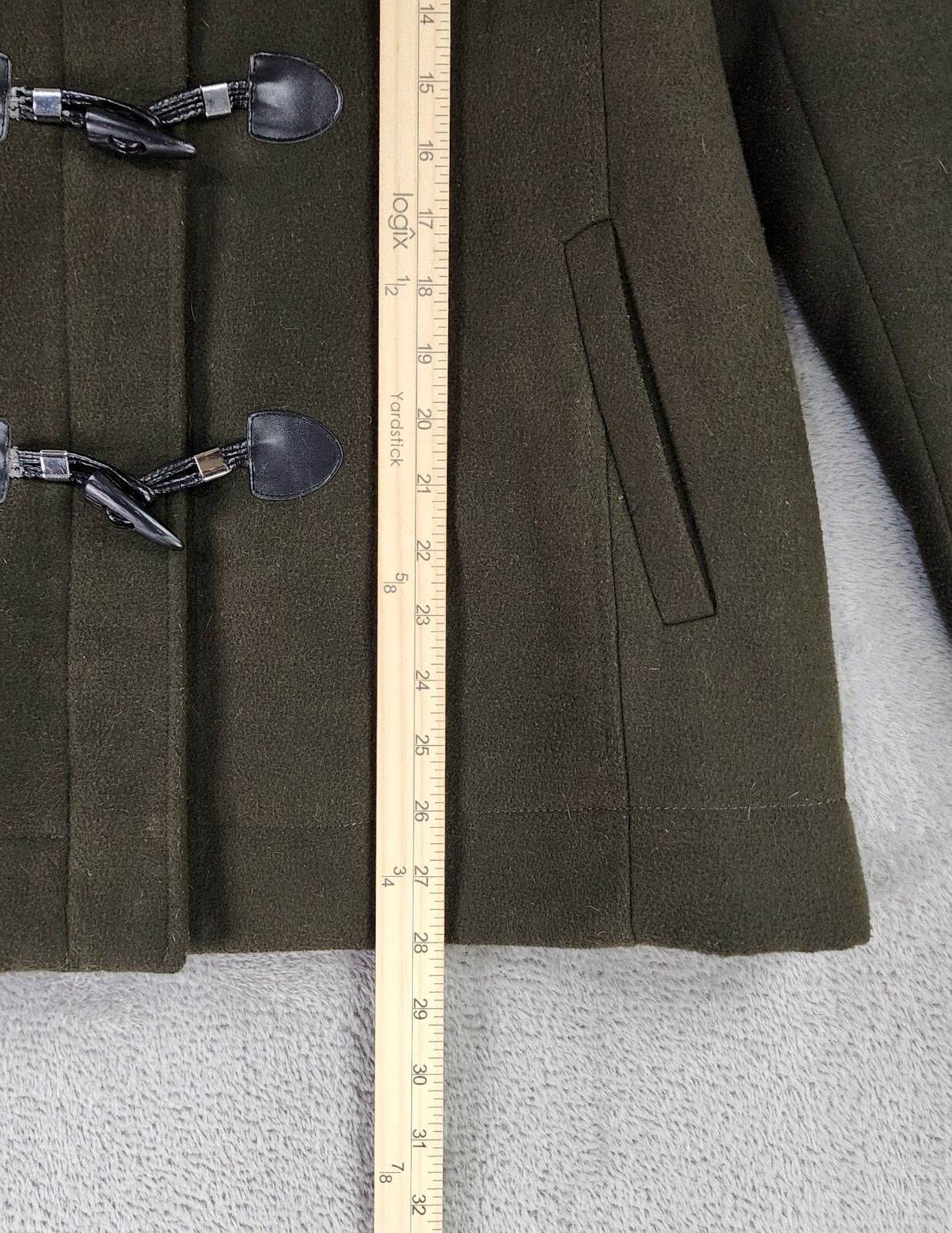 BCBGeneration Jacket Womens Large Olive Green Tog… - image 6