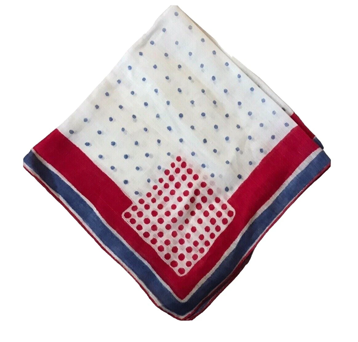 Polka Dot Bordado Pañuelos vintage Plain & Solid