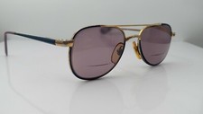 Vintage Mainstreet 839 Blue Gold Metal Pilot Sunglasses FRAMES ONLY Korea