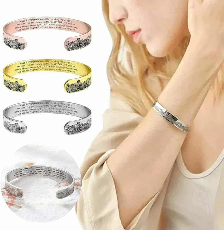 Stainless steel memorial bracelet sale