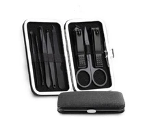8 Manicure Pedicure Set – Stainless Steel Nail Clippers & Grooming Tools Kit