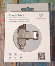 TBKB Flash Drive - 128GB USB Flash Drive for iPhone/iPad - SILVER