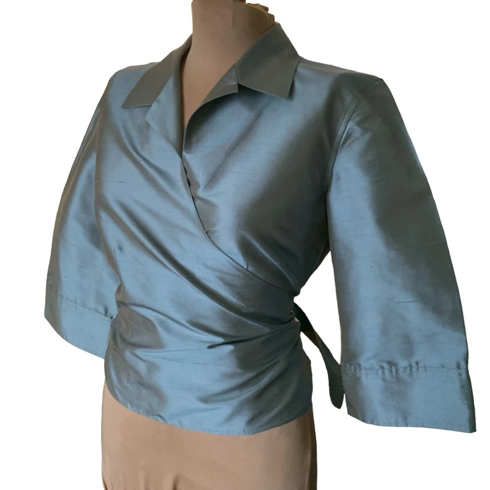 2 изделия 100% шелк Talbots женщин брюки костюм, шелк надежном Топ комплект размер S - Изображение 3 из 4