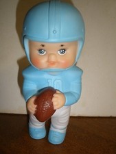 1971 IWAI Football Player Boy Vintage Rubber/Vinyl Squeak Toy HTF EUC