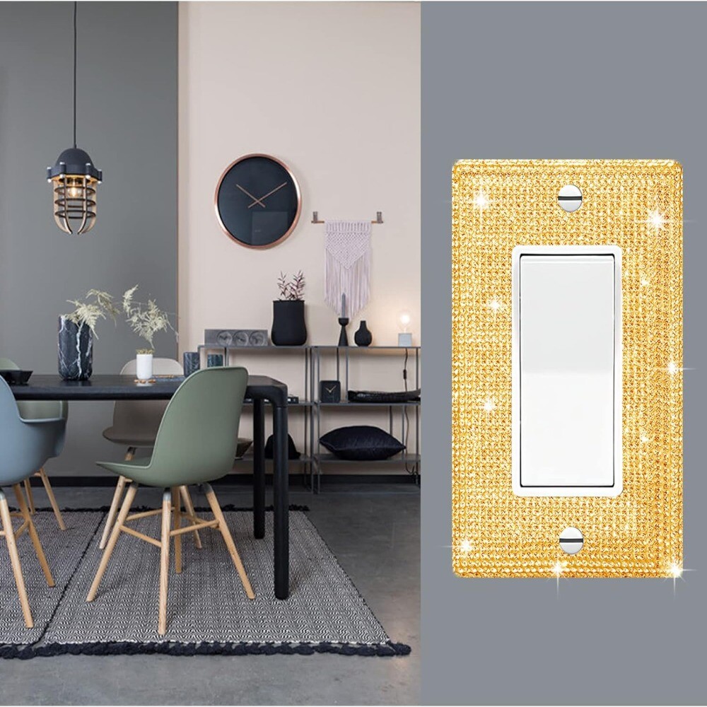 Rhinestone Outlet Covers Gold Gold Light Switch Cover Gold Outlet