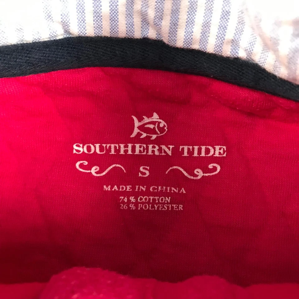 Sudadera Southern Tide para mujer pequeña rosa acolchada parche en el codo pulóver Foto 3 de 4