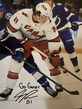 JAMIESON REES Signed 8x10 Photo! CAROLINA HURRICANES, “ GO CANES”   !!! .  W/COA