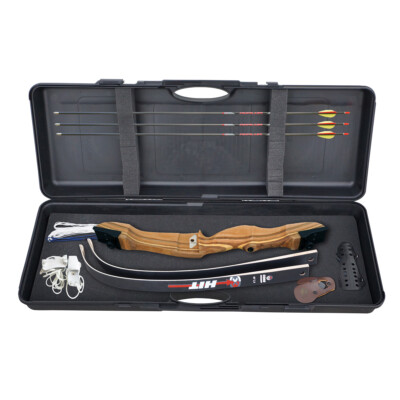 Bogenset Recurvebogen Set Core Black 68'' mit Koffer Carbonpfeilen Zubehör