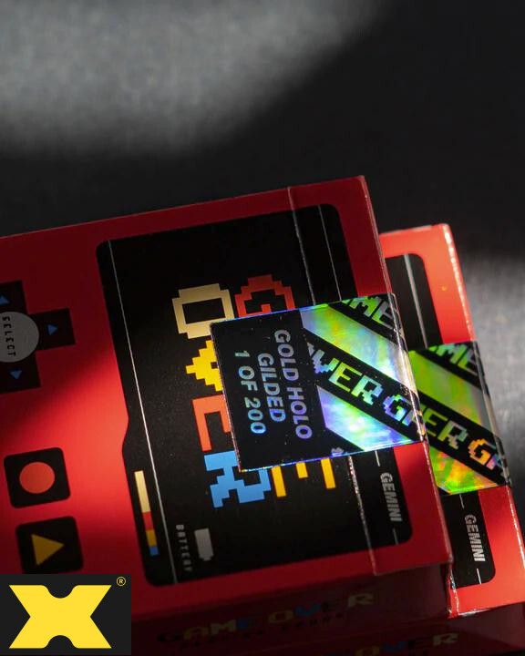 Game Over Red Gold Holo Gilded Playing Cards by Gemini | eBay