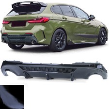 Für BMW 1er F40 118d 120d 128ti mit M-Paket Heckdiffusor Diffusor SCHWARZ GLANZ