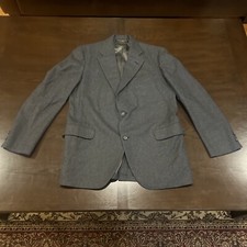 VINTAGE BROOKS BROTHERS BLAZER SUIT COAT MENS 43R WOOL 346 WOOL GRAY