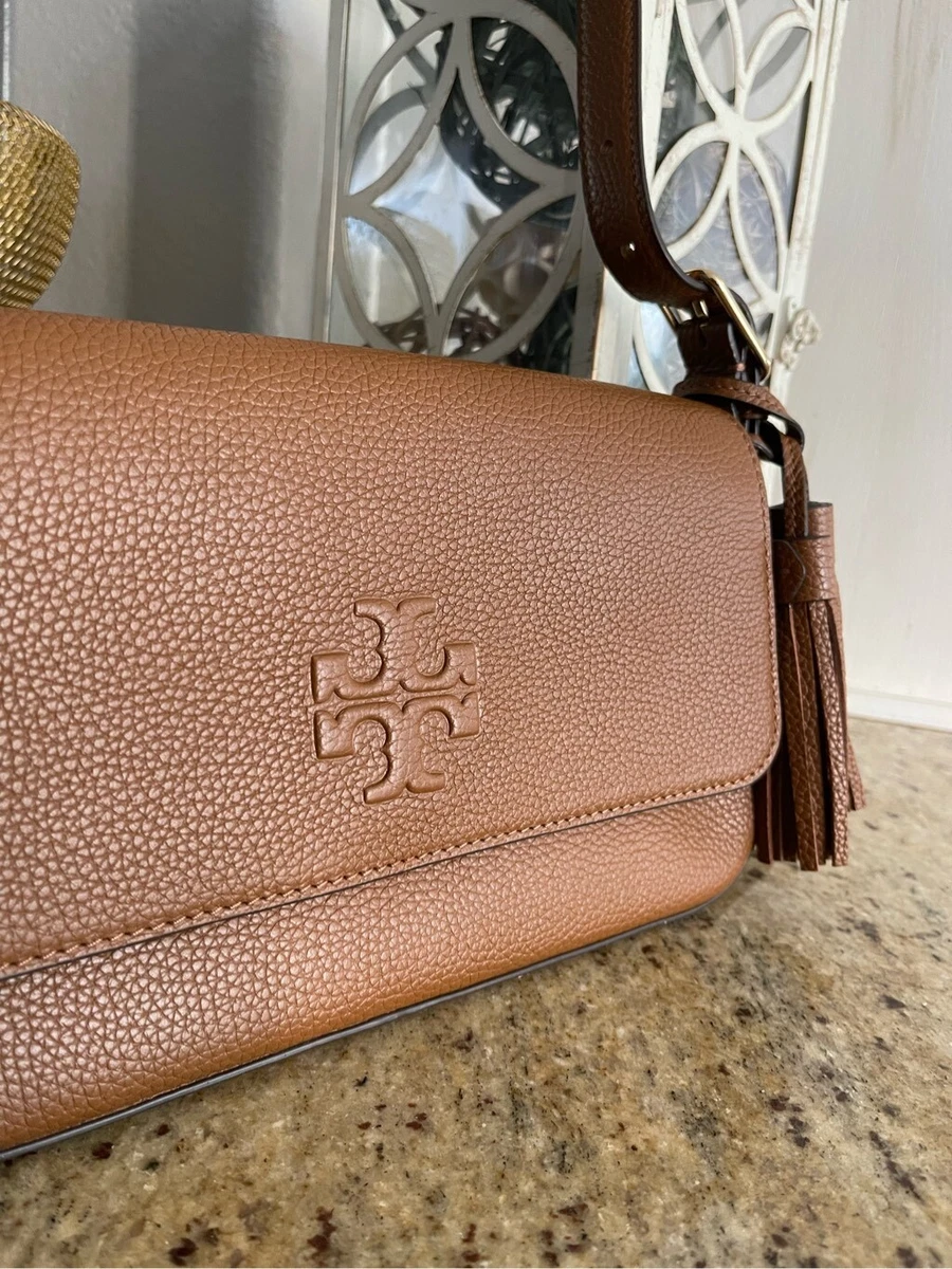 Tory Burch Thea Woven Shoulder Bag - Brown Shoulder Bags, Handbags -  WTO139675