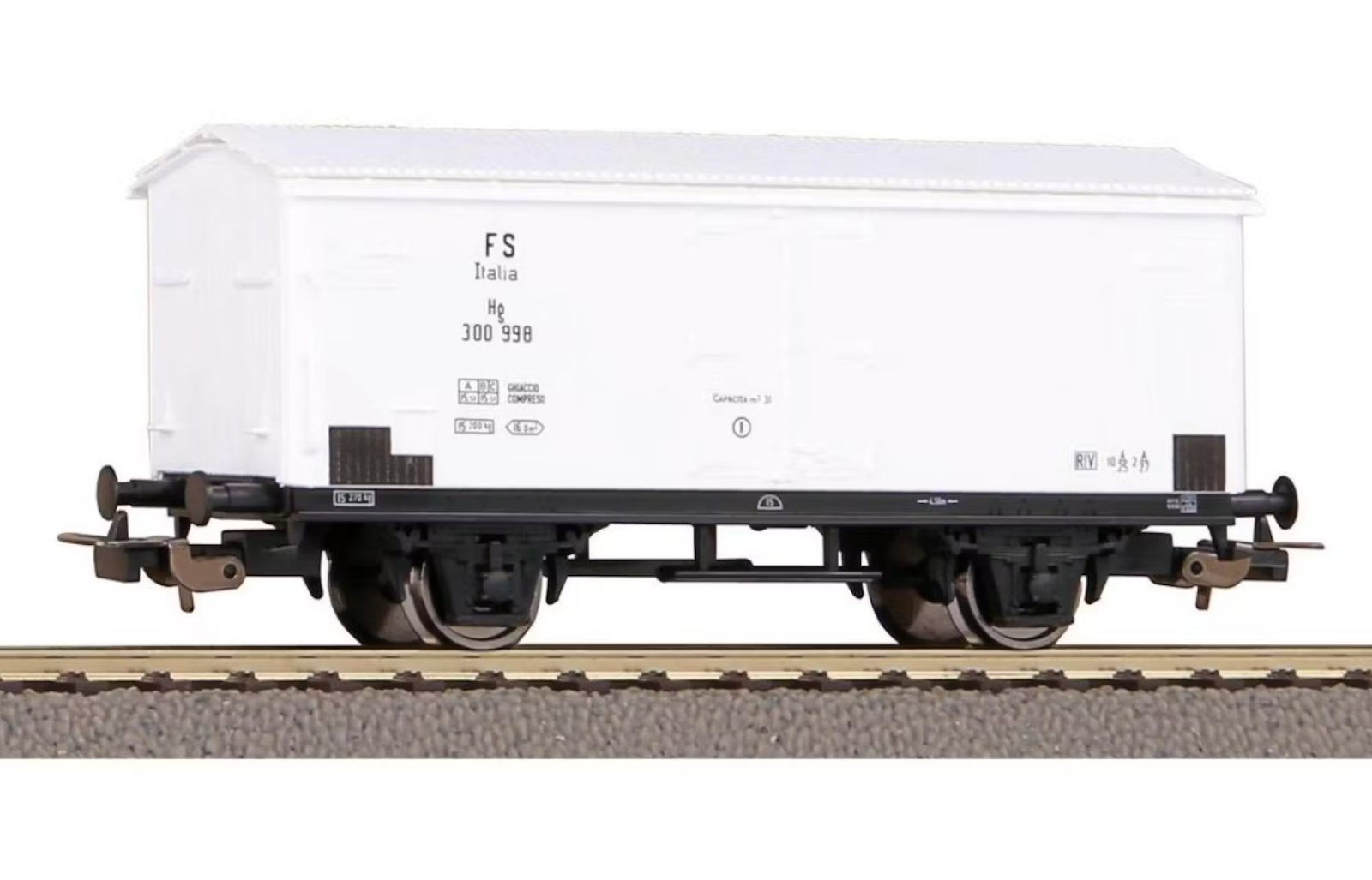 Piko Classic Nostalgie 58944 Refrigerated Carriage With 2 Axles Type Hg FS White