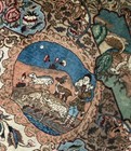 ANTIQUE RUG 10x12 HAND-KNOTTED wool colorful handwoven Animals Carpet — photo 9