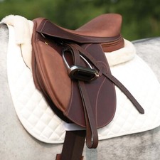 English Jumping Saddle  Tack Set   Genuine Leather   Sizes 14"-18"