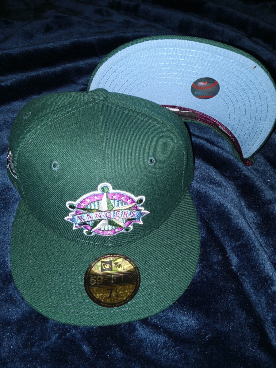 激レア⭐︎New Era 59FIFTYサイズ7 Texas rangers Hat Club Texas Rangers 7 1/8 DS 50th Anniversary 59FIFTY