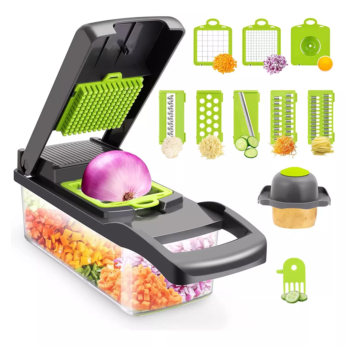 Food Chopper Vegetable Chopper and Slicer Dicing Machine Kitche
