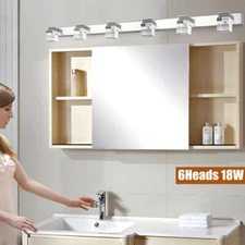LED Crystal Mirror Light Modern Bathroom Front Wall Lamp Fixture Vanity Lights