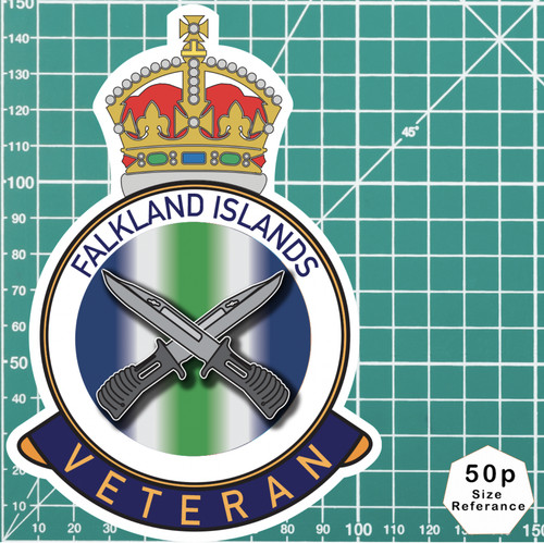 Falklandinseln Veteran UV laminiertes Aufkleber - Bild 5 von 7