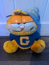 Vintage Garfield Fat orange cat 1978 Back to SCHOOL plush with tags RAH RAH 17
