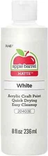 Apple Barrel Acrylic Paint in Assorted Colors (8 Ounce), 20403 White 2PK