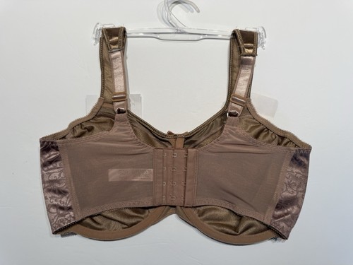 NWT Bali Satin Tracings Minimizer Underwire Bra DF3562 34DDD Brown - Picture 2 of 7