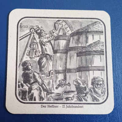 Bierdeckel Brauerei Auerhahn Bier Bräu Schlitz bei Fulda - Der Heffner