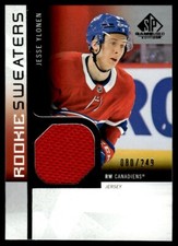 2021-22 SP Game Used Rookie Sweaters Jesse Ylonen 080/249 Montreal Canadiens