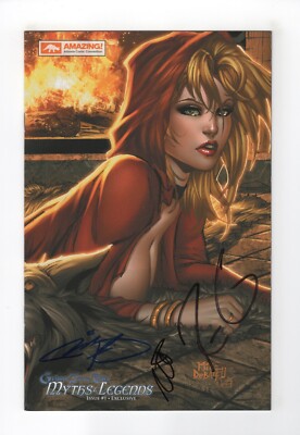 GFT Myths & Legends #1 Mike DeBalfo Amazing Con 1/500 Variant - Signed 3X