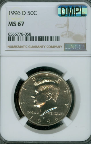 1996 P KENNEDY HALF DOLLAR NGC MS 67 PQ MAC SPOTLESS *
