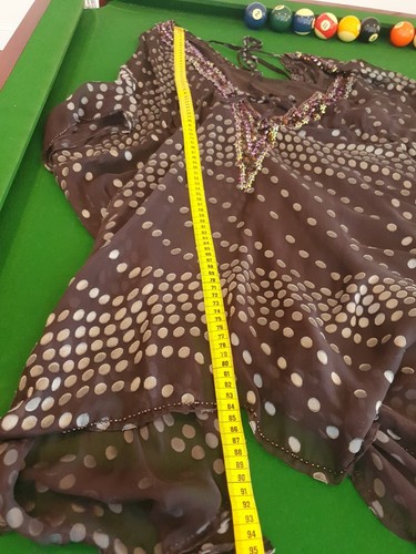 Aftershock Silk Tunic L-XL Slip Blouse Throw Over - Picture 12 of 12
