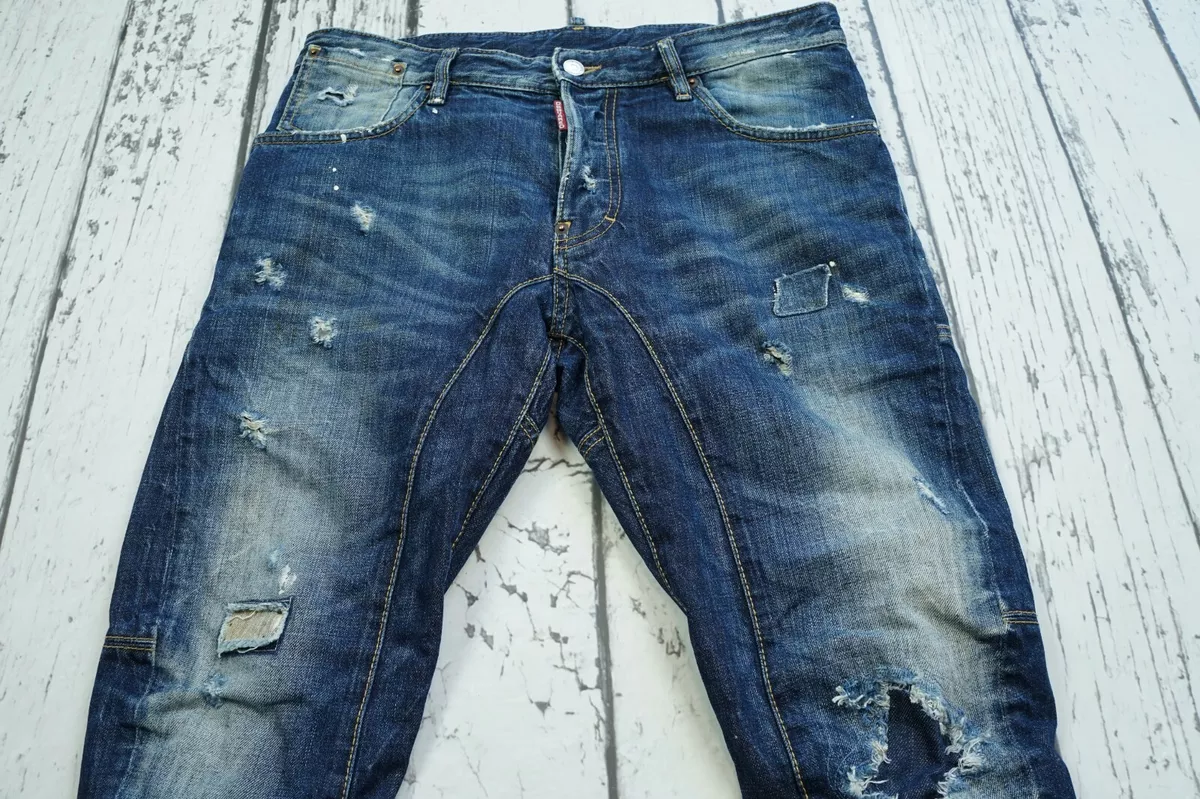 DSQUARED DSQUARED2 D2 JEANS DENIM TAG.46 46 S71LA0563 BIKER 100% AUTHENTIC