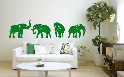 Elefant Wandtattoo Wild Life Wandbild Wandtattoo Zimmerdeko UK RUI253